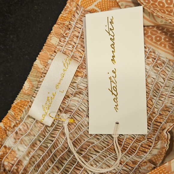 💕NATALIE MARTIN💕 Sophie Dress ~ Jungle Print Clay 100% Silk Large L NWT - Picture 15 of 16